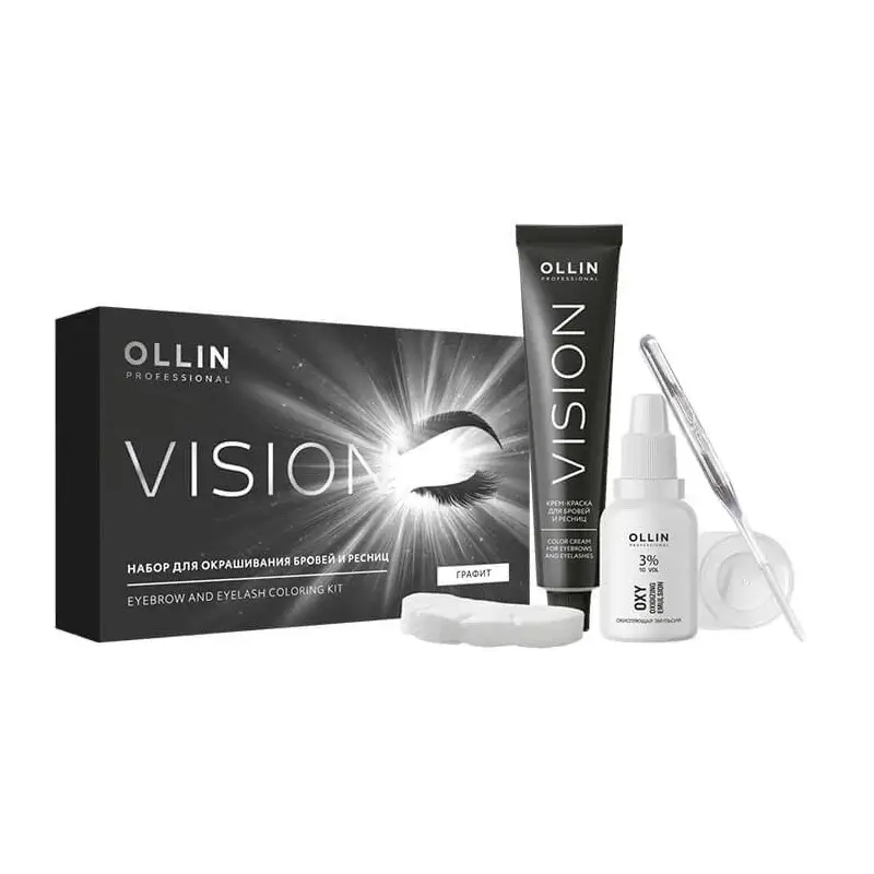 OLLIN Vision Набор для окрашивания бровей и ресниц, Оллин
