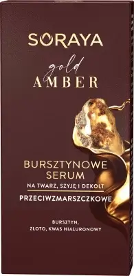Товар SORAYA Gold Amber Янтарная сыворотка с золотом от морщин для лица, шеи и зоны декольте Сыворотки Товар SORAYA Gold Amber Янтарная сыворотка с золотом от морщин для лица, шеи и зоны декольте Сыворотки