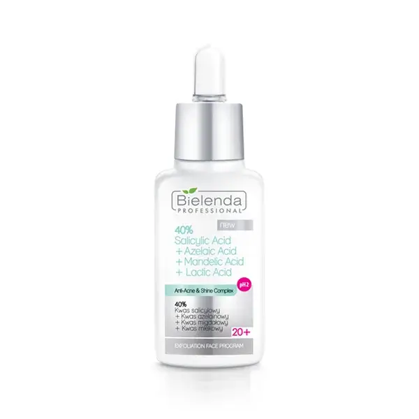 Bielenda Professional Пилинг для лица с кислотами IS Anti-Acne 40% Салицилловая кислота+Азелаиновая кислота+миндальная кислота pH 2