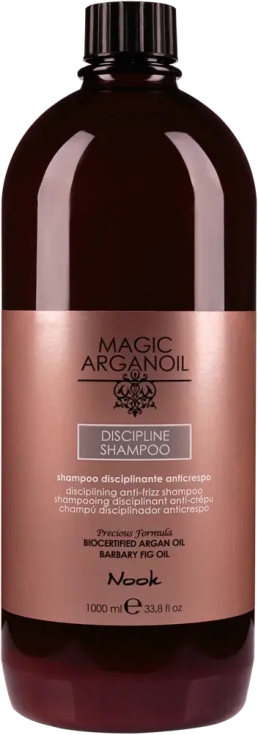 Nook MAGIC ARGANOIL, Шампунь Anti-Frizz для гладкости волос, Магия Арганы, DISCIPLINЕ SHAMPOO