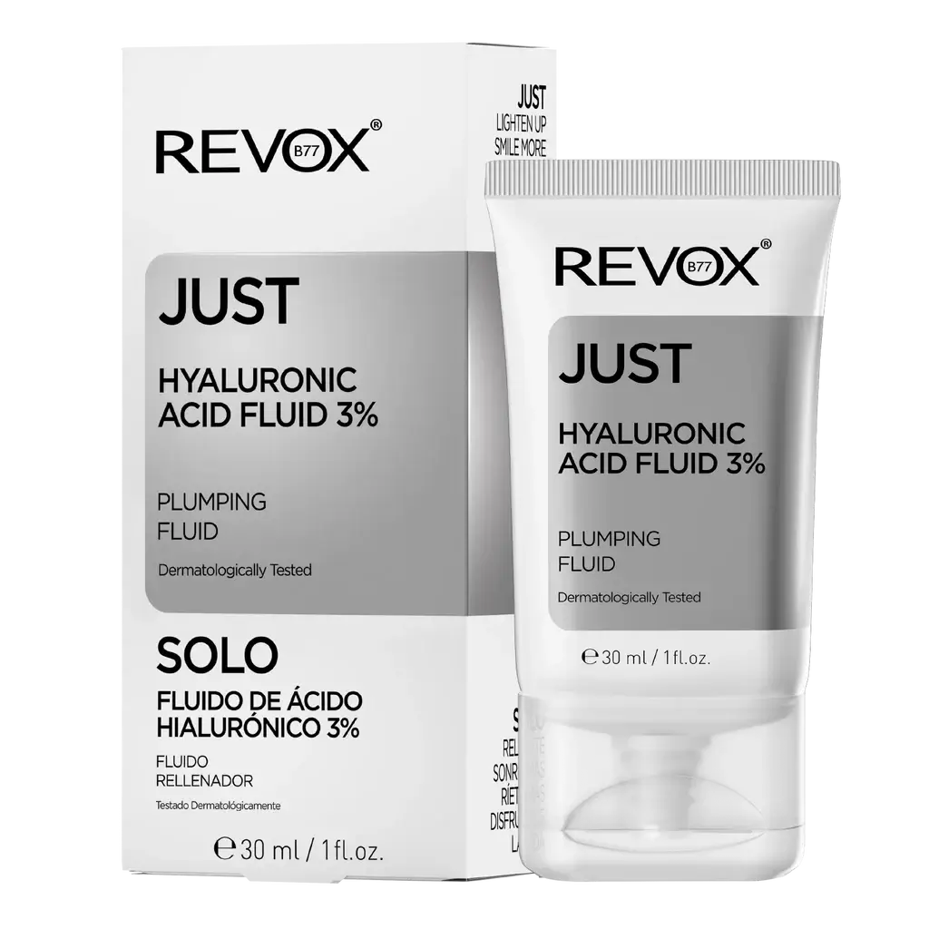 Hyaluronic Acid Fluid 3%, Гиалуроновый увлажняющий флюид от морщин, REVOX B77 JUST 