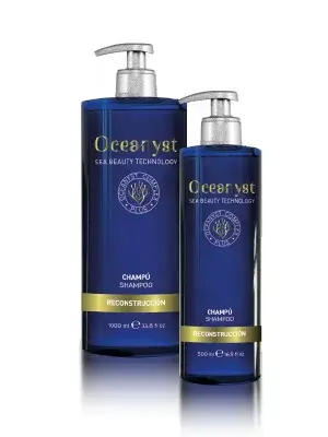 Восстанавливающий шампунь для поврежденных ломких волос водоросли и пантенол. OCEANYST Regeneration