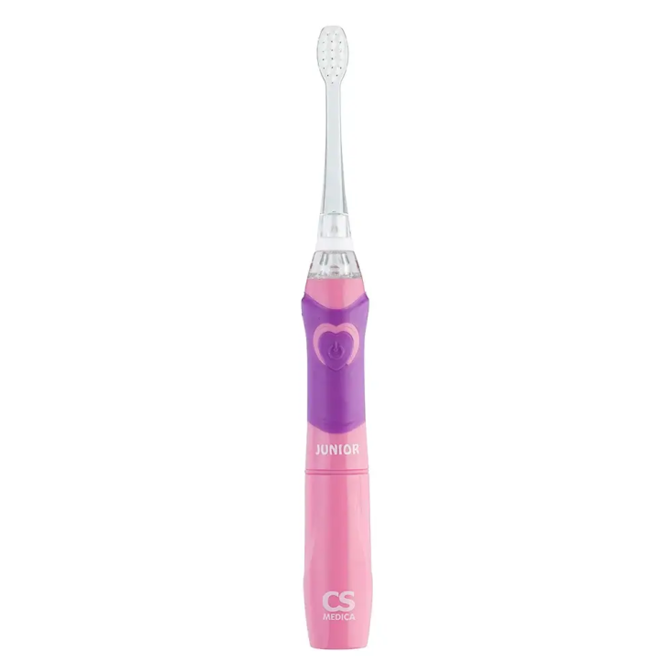 CS Medica Электрическая звуковая зубная щетка 5 + для детей и подростков CS-562 Junior, розовая
