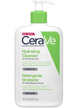 Крем-гель увлажняющий очищающий для нормальной и сухой кожи лица и тела CeraVe