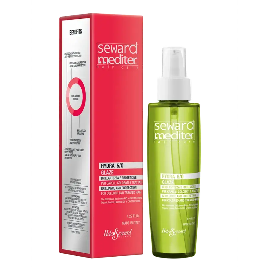 Увлажняющее масло Блеск и Активная Защита Цвета для окрашенных и поврежденных волос. Helen Seward MEDITER HYDRA GLAZE 