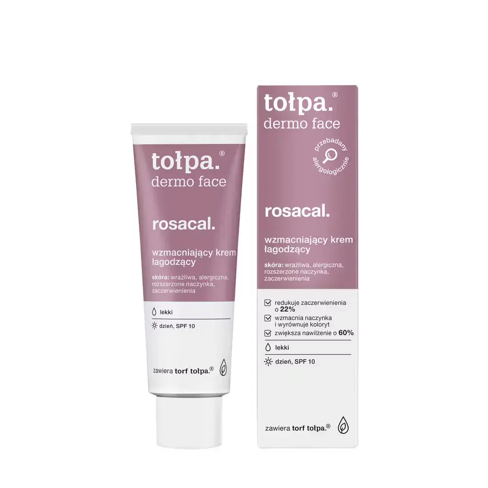 Легкий дневной укрепляющий успокаивающий крем SPF 10 для кожи с куперозом Tolpa dermo face rosacal Легкий дневной укрепляющий успокаивающий крем SPF 10 для кожи с куперозом Tolpa dermo face rosacal