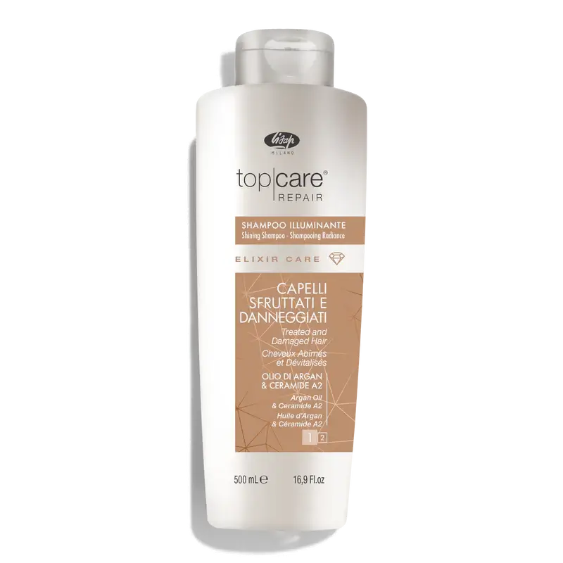 Top Care Repair ELIXIR Care Шампунь эликсир для восстановления и блеска ослабленных волос Lisap