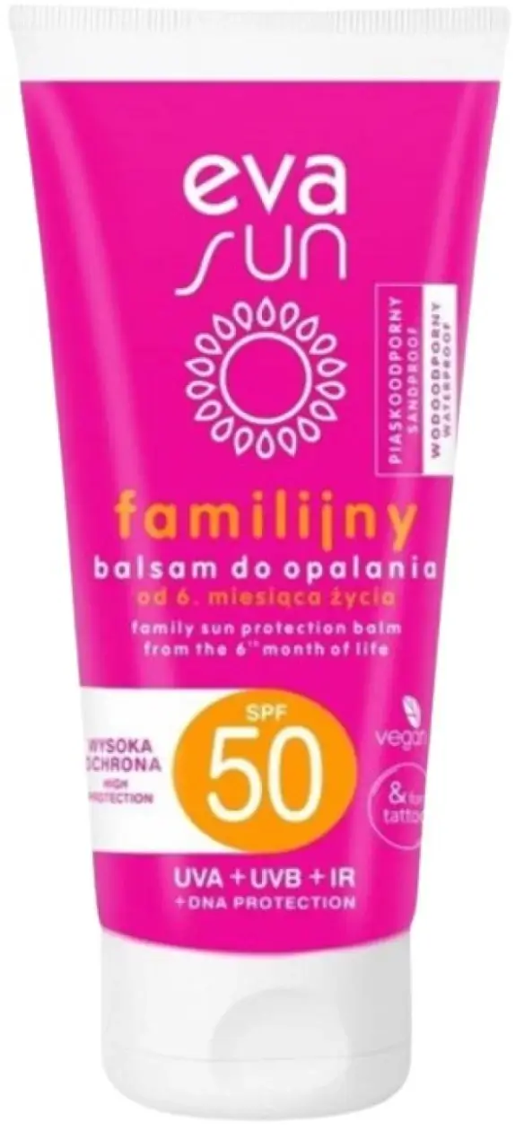 Солнцезащитный бальзам с витамином Е Eva Sun Family Balm SPF 50 для взрослых и детей от 6 месяцев
