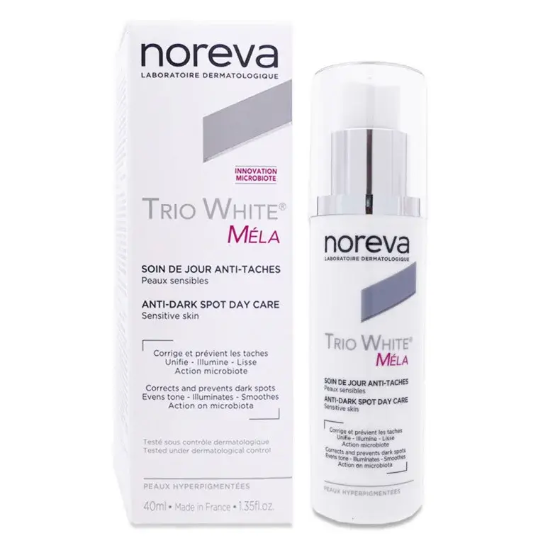 NOREVA TRIO WHITE MELA Дневной крем от пигментныйх пятен выравнивает цвет лица