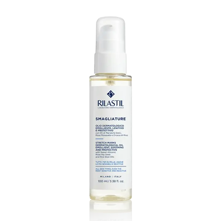 Rilastil Olio Smagliature, Масло от растяжек Миндаль, шиповник и рисовые отруби Rilastil Olio Smagliature, Масло от растяжек Миндаль, шиповник и рисовые отруби