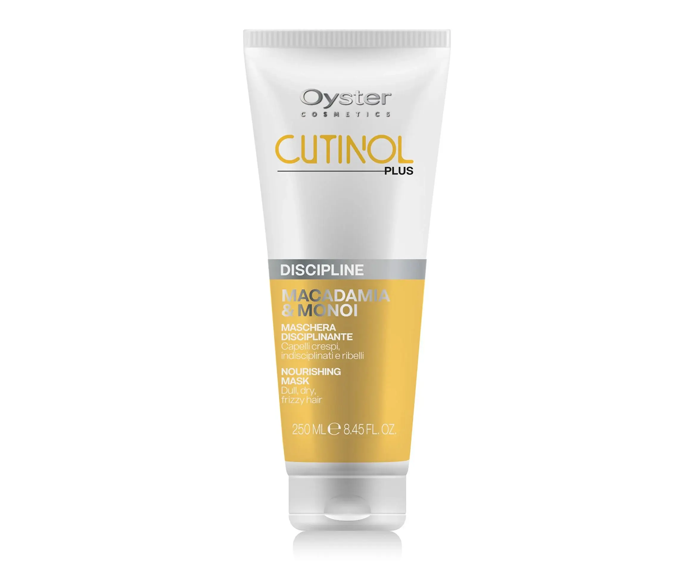 Oyster Маска дисциплинирующая разглаживающая для непослушных волос с маслом монои и макадамии, cutinol plus discipline mask