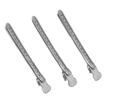 Зажимы для волос металлические парикмахерские, 91мм 12 шт/упак, OLLIN 