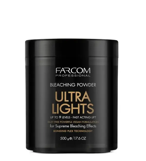 Farcom Professional Пудра для волос Обесцвечивающая Ultra Lights, осветление до 9 уровней Farcom Professional Пудра для волос Обесцвечивающая Ultra Lights, осветление до 9 уровней