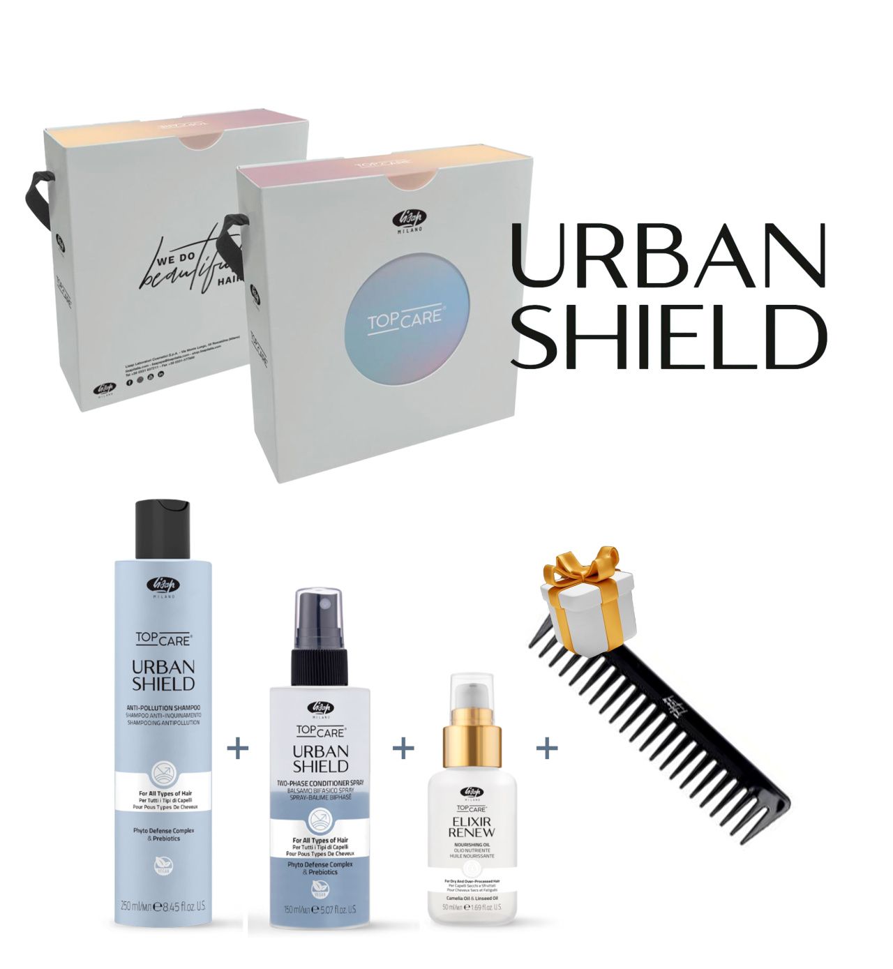 Lisap набор для восстановления и увлажнения волос URBAN SHIELD