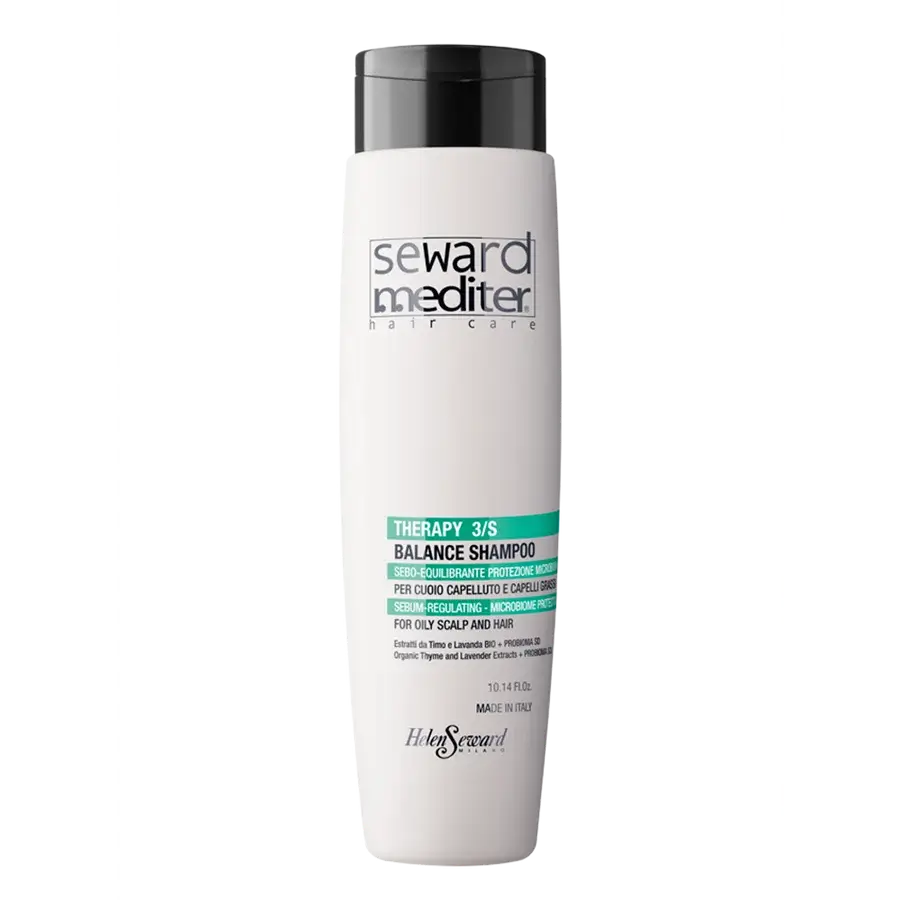 Helen Seward MEDITER Balance Therapy SHAMPOO. Себонормализующий балансирующий шампунь для жирной кожи головы и волос Защита Микробиома