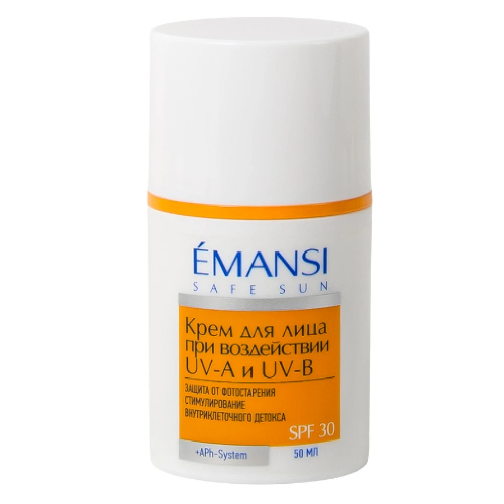 Крем для защиты кожи лица от солнца anti-age SPF 30 Emansi