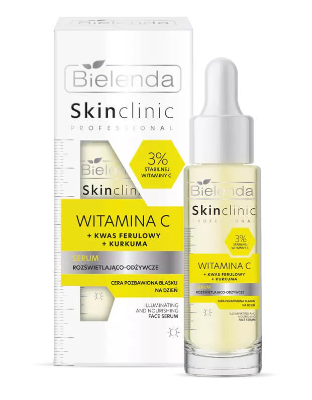 Bielenda Осветляющая и питательная сыворотка для лица с витамином С Skin Clinic Professional VITAMIN C Bielenda Осветляющая и питательная сыворотка для лица с витамином С Skin Clinic Professional VITAMIN C