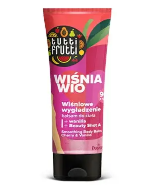 Разглаживающий крем бальзам для тела Вишня и Ваниль Tutti Frutti Farmona