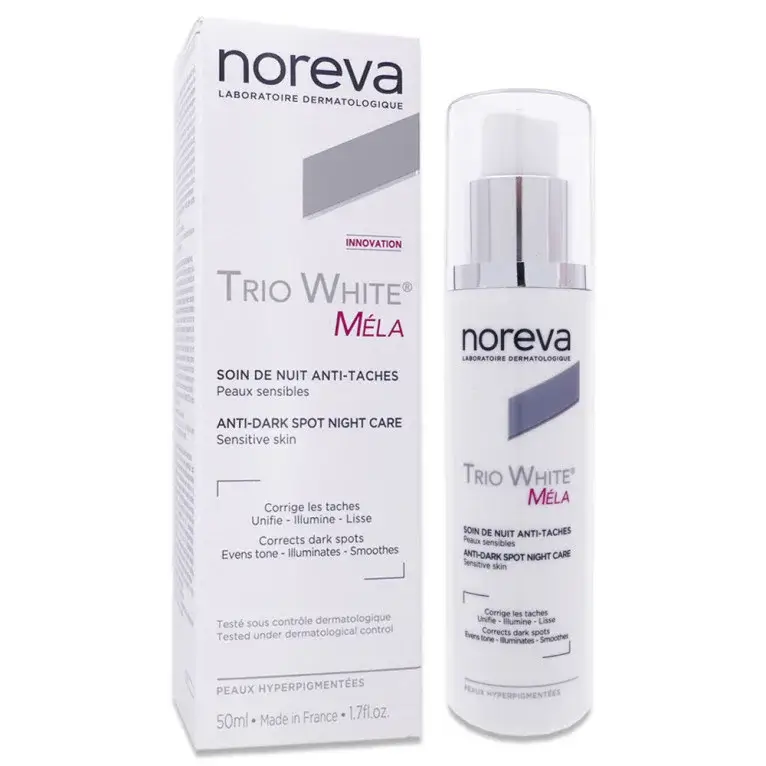 Noreva Ночной крем от пигментных пятен осветляющий TRIO WHITE MELA