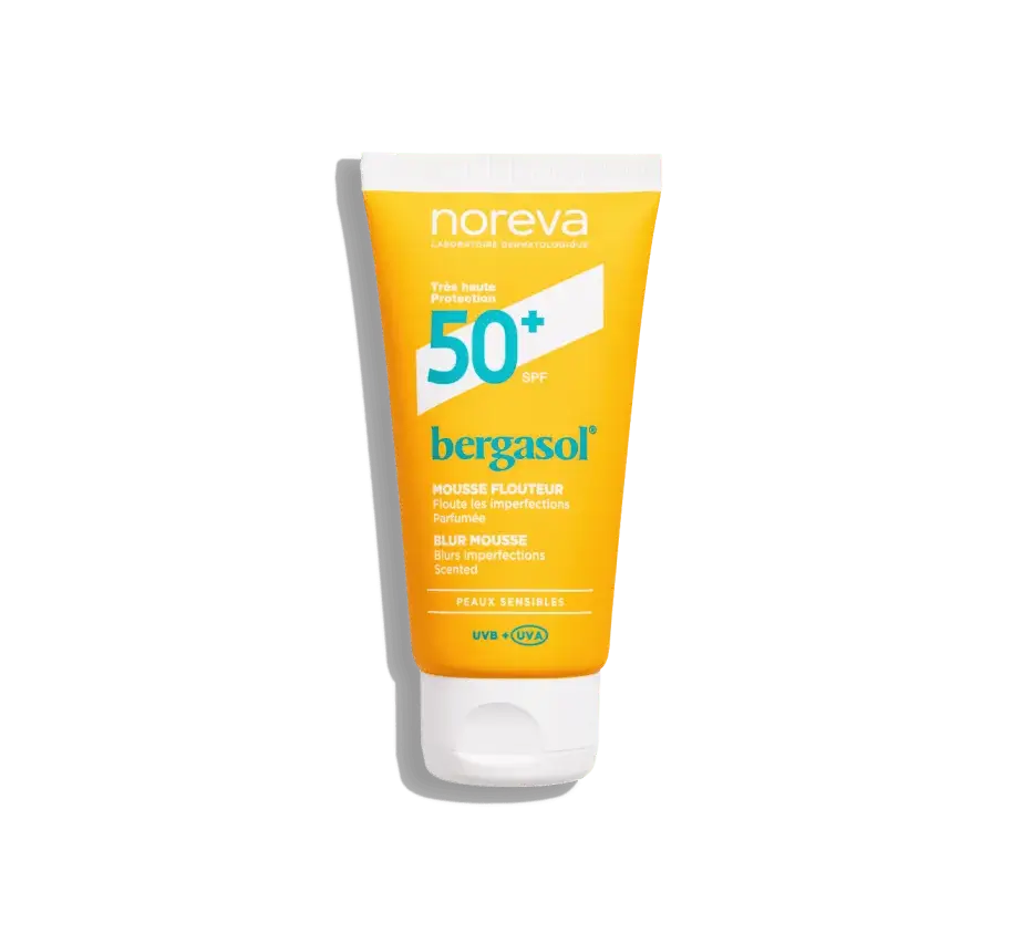 Норева Солнцезащитный Мусс для лица Blur Mousse SPF50 + Noreva, Bergasol