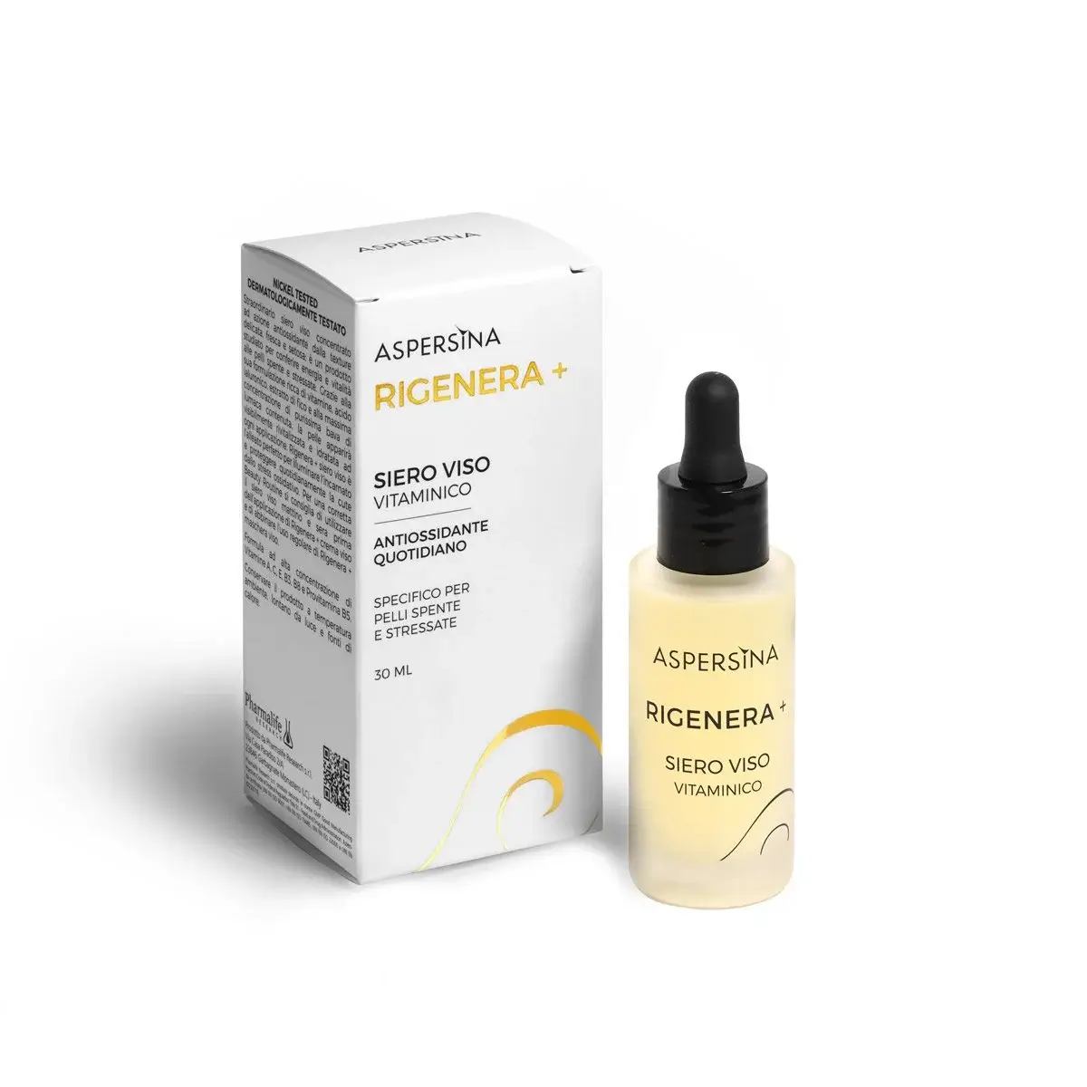 ASPERSINA RIGENERA SIERO VISO Сыворотка для лица витаминная антиоксидантная с муцином улитки гиалуроновой кислотой