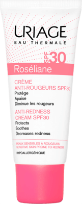 Uriage Roseliane Creme SPF30 Крем от покраснений солнцезащитный СПФ 30 для чувствительной кожи с куперозом и розацеа Розельян Урьяж ANTI-ROUGEURS 
