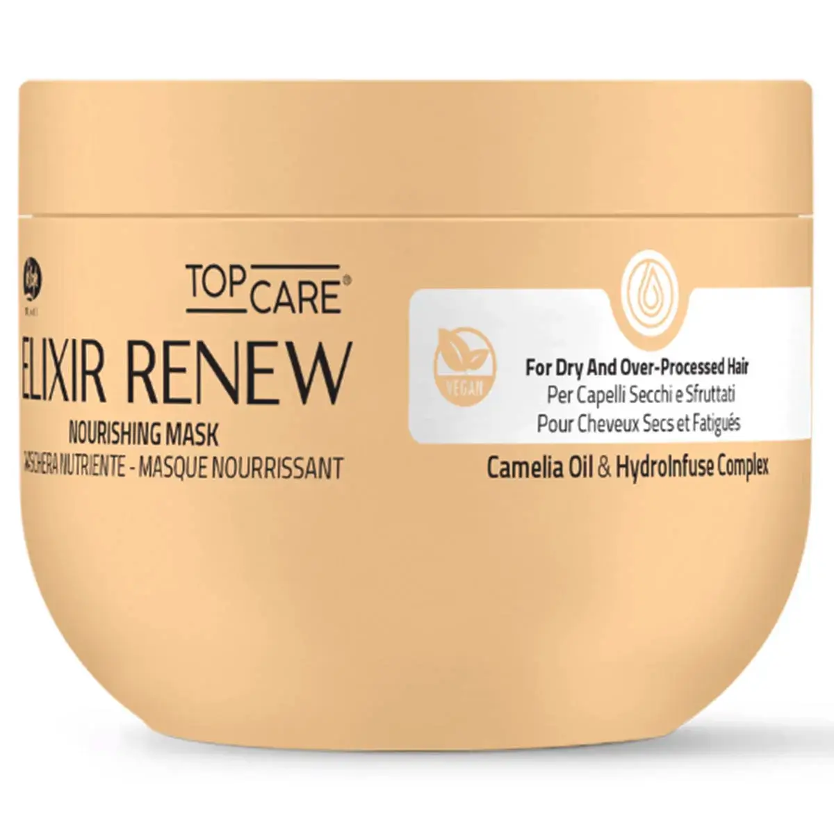 Увлажняющая и восстанавливающая маска для сухих и поврежденных волос TOP CARE ELIXIR RENEW NOURISHING Lisap