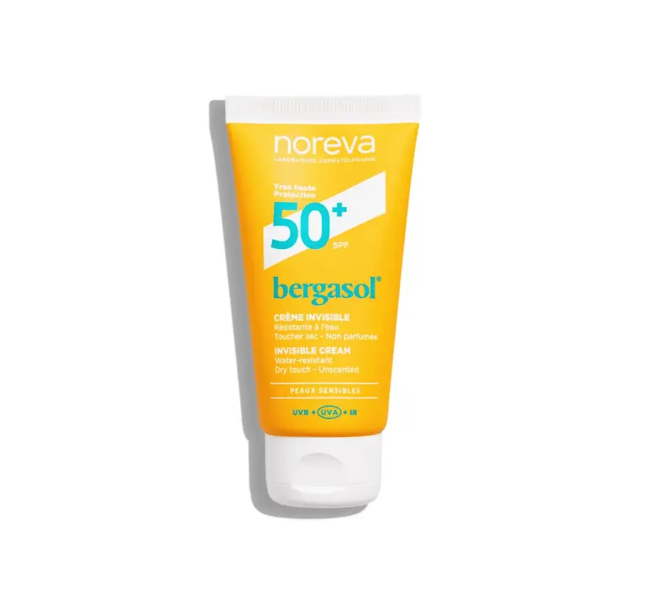 Invisible Cream NOREVA BERGASOL Невидимый солнцезащитный крем SPF 50+ БЕРГАСОЛ