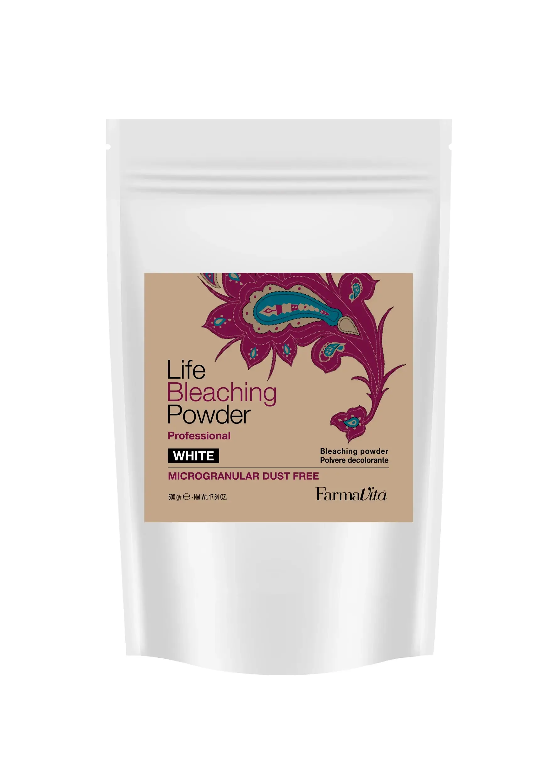 Белый обесцвечивающий порошок до 7-8 уровней FarmaVita Life Bleaching Powder 