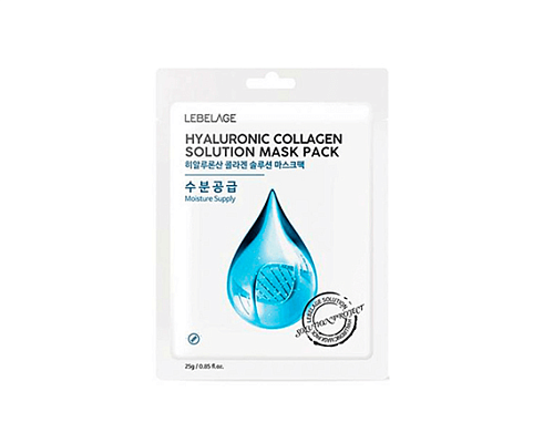 Товар Lebelage Маска тканевая Коллаген Гиалуроновая увлажняющая HYALURONIC COLLAGEN SOLUTION MASK Маски Товар Lebelage Маска тканевая Коллаген Гиалуроновая увлажняющая HYALURONIC COLLAGEN SOLUTION MASK Маски