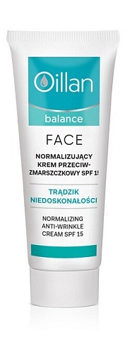 Товар Нормализующий крем против морщин SPF 15 Oillan balance Кремы Товар Нормализующий крем против морщин SPF 15 Oillan balance Кремы