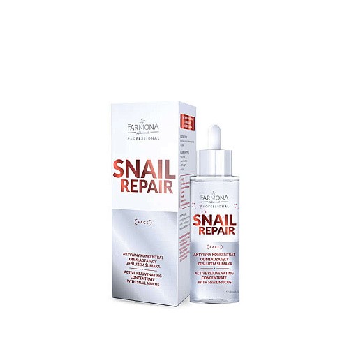 Товар Активный Омолаживающий концентрат со слизью улитки Farmona Professional Snail Repair Сыворотки Товар Активный Омолаживающий концентрат со слизью улитки Farmona Professional Snail Repair Сыворотки