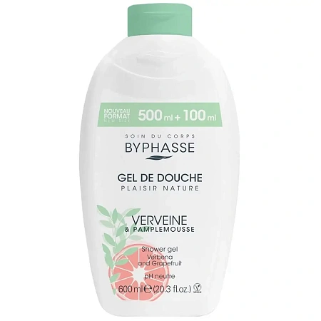 Byphasse Гель для душа Plaisir Nature Вербена и Грейпфрут Byphasse Гель для душа Plaisir Nature Вербена и Грейпфрут