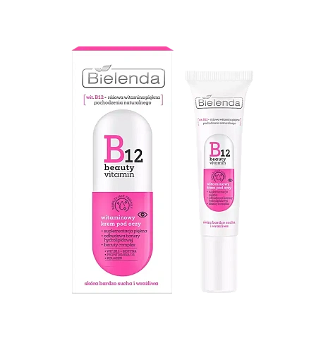Товар B12 Beauty Vitamin Витаминный крем для кожи вокруг глаз Bielenda Для контура глаз Товар B12 Beauty Vitamin Витаминный крем для кожи вокруг глаз Bielenda Для контура глаз