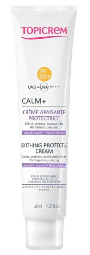 Товар TOPICREM CALM SPF 50 Успокаивающий защитный крем СПФ 50 Топикрем Калм Кремы Товар TOPICREM CALM SPF 50 Успокаивающий защитный крем СПФ 50 Топикрем Калм Кремы