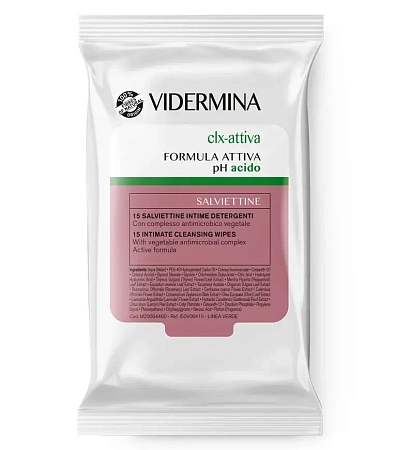 Vidermina clx-attiva Салфетки для интимной гигиены Vidermina clx-attiva Салфетки для интимной гигиены