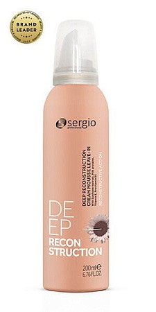 Товар Крем - мусс восстанавливающий для волос несмываемый с молочными протеинами Deep Reconstruction Sergio Professional Крем для волос Товар Крем - мусс восстанавливающий для волос несмываемый с молочными протеинами Deep Reconstruction Sergio Professional Крем для волос