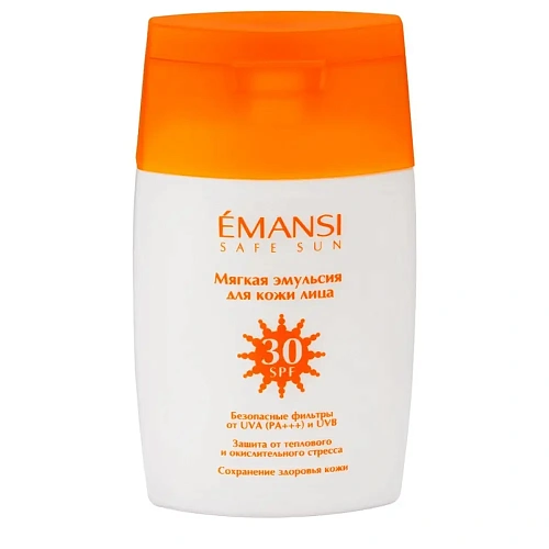 Мягкая солнцезащитная эмульсия для кожи лица SPF 30 c защитой от UV-лучей Мягкая солнцезащитная эмульсия для кожи лица SPF 30 c защитой от UV-лучей