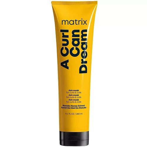 Товар Matrix Total Results A Curl Can Dream Маска с медом манука для увлажнения кудрявых и вьющихся волос Матрикс Маски Товар Matrix Total Results A Curl Can Dream Маска с медом манука для увлажнения кудрявых и вьющихся волос Матрикс Маски