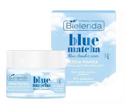 Товар Крем-пена увлажняющий балансирующий BIELENDA BLUE MATCHA Blue Cloud Cream Кремы Товар Крем-пена увлажняющий балансирующий BIELENDA BLUE MATCHA Blue Cloud Cream Кремы