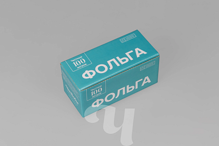 Фольга для окрашивания и мелирования волос 18 мкм в коробке, 12 см х 100 м, серебро, Чистовье Фольга для окрашивания и мелирования волос 18 мкм в коробке, 12 см х 100 м, серебро, Чистовье