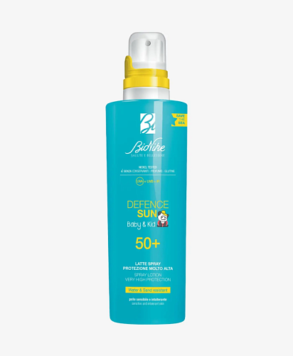 BioNike Детский водостойкий лосьон-спрей солнцезащитный анти-песок SPF 50 DEFENCE SUN BABY KID SPRAY LOTION VERY HIGH PROTECTION BioNike Детский водостойкий лосьон-спрей солнцезащитный анти-песок SPF 50 DEFENCE SUN BABY KID SPRAY LOTION VERY HIGH PROTECTION