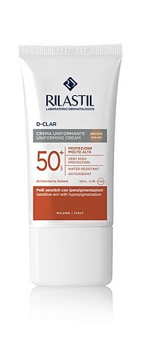 Товар Rilastil Sun System D-Clar SPF 50 Солнцезащитный тонирующий крем СПФ 50 выравнивающий тон кожи с пигментацией Кремы Товар Rilastil Sun System D-Clar SPF 50 Солнцезащитный тонирующий крем СПФ 50 выравнивающий тон кожи с пигментацией Кремы