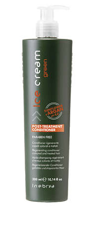 Green Post-Treatment Кондиционер для окрашенных волос с экстрактом подсолнечника и аргановым маслом Inebrya Ice Cream Conditioner Green Post-Treatment Кондиционер для окрашенных волос с экстрактом подсолнечника и аргановым маслом Inebrya Ice Cream Conditioner