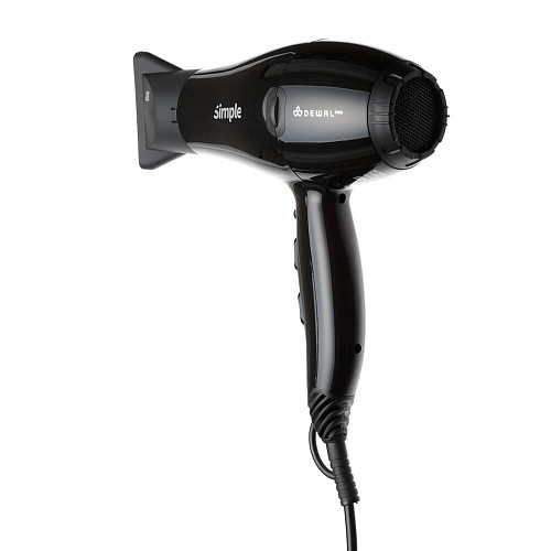 Товар Деваль Фен DEWAL SIMPLE 03-104 Black 2000 Вт профессиональный с ионизацией, черный Аксессуары для волос, Электроинструмент Товар Деваль Фен DEWAL SIMPLE 03-104 Black 2000 Вт профессиональный с ионизацией, черный Аксессуары для волос, Электроинструмент