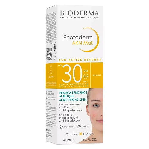 Товар Bioderma Photoderm AKN Mat Эмульсия матирующая Фотодерм АКН Биодерма SPF 30 Кремы Товар Bioderma Photoderm AKN Mat Эмульсия матирующая Фотодерм АКН Биодерма SPF 30 Кремы
