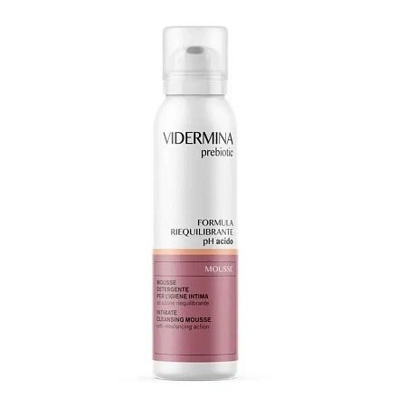 Vidermina prebiotic Мусс для интимной гигиены восстанавливающий с кислым pH. Видермина Vidermina prebiotic Мусс для интимной гигиены восстанавливающий с кислым pH. Видермина