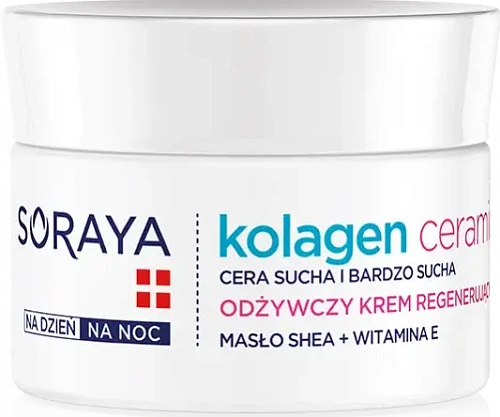 Товар SORAYA COLLAGEN + CERAMIDY Питательный регенерирующий крем дневной ночной Коллаген Керамиды Кремы Товар SORAYA COLLAGEN + CERAMIDY Питательный регенерирующий крем дневной ночной Коллаген Керамиды Кремы
