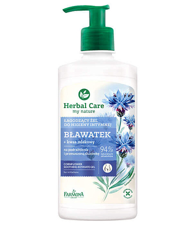 Гель для интимной гигиены Успокаивающий Василек Farmona Herbal Care Гель для интимной гигиены Успокаивающий Василек Farmona Herbal Care
