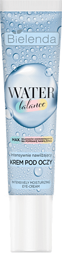 Товар BIELENDA WATER BALANCE Интенсивно увлажняющий крем для глаз Для контура глаз Товар BIELENDA WATER BALANCE Интенсивно увлажняющий крем для глаз Для контура глаз